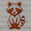 Raccoon Illustration for Cutting Machines A vector illustration of a raccoon, suitable for cutting machines or stencil designs.