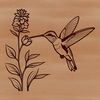 Beautiful SVG Vector Art A vibrant illustration of a hummingbird surrounded by colorful floral elements.