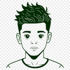 Cute Digital Kid Illustration A young boy illustration in a digital vector format.