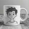 Young Boy Character Vector A young boy character in vector format, suitable for digital design.