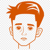 Young Character Design A young boy character in a simple vector design.
