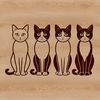 Feline Artwork A high-quality digital illustration of a domestic animal, suitable for print or web use.