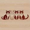 Colorful Domestic Cat Art A colorful illustration of a domesticated feline animal, suitable for use as vector clip art in various designs.