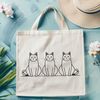 Cute Cartoon Kitten Graphic Illustrated vector cat design with simple lines and shapes