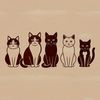 A graphic representation of a feline animal with simple lines and shapes.