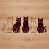 Domestic Cat Digital Art A digital illustration of a domesticated feline animal in a simple style, suitable for use as vector art.