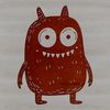 Adorable SVG Monster Graphics A colorful illustration of a cute monster with cartoon-like features, suitable for digital crafting and printing.