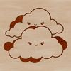 Soft White Cloud Shape A white, puffy cloud shape with soft edges, suitable for graphic design and digital artwork.
