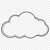 Whimsical Cloud Design Element A stylized illustration of a cloud, suitable for graphic design projects.