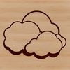 Vector Cumulus Cloud Design A stylized illustration of a white cumulus cloud, suitable for vector graphics design.