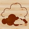 Beautiful Cloud SVG Clip Art A stylized illustration of a cloud, suitable for vector graphics and design projects.