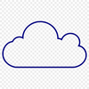 Beautiful Cloud SVG Graphic A stylized illustration of a cloud, suitable for use in various design contexts.