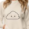 White Puffy Cloud Vector Illustration A white, puffy cloud illustration with soft edges, created using vector graphics.