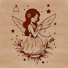Fairy Tale Fantasy Vector Graphics A whimsical illustration of a mythical fairy creature from a classic fairy tale.