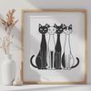 Beautiful Feline Clip Art High-quality vector illustration of a domestic cat, suitable for commercial and personal projects.