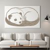 Relaxed Ferret Png Download A small, furry ferret in a relaxed sleeping position.