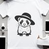 Ferret Silhouette with Hat A simple ferret silhouette with hat, suitable for cutting machine and laser engraving projects.
