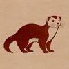 Free SVG Ferret Image Download A vector illustration of a ferret in silhouette form.