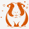 A small, furry rodent with long hair and large eyes, commonly kept as a pet.