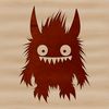 A colorful illustration of a cute monster character with round features and endearing expression.