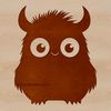 A cartoon-style monster character made with vector lines, suitable for cutting machine designs.