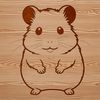 Friendly Hamster Character Design Illustrated hamster animal character designed as vector art.