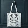 Whimsical Hamster Illustration SVG A colorful illustration of a hamster in a neutral background, suitable as vector art.