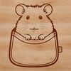 Furry Feline Alternative A small, furry rodent animal sitting on its hind legs, popular as a household pet.