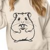 Cute Hamster SVG Graphic Illustration Illustrated hamster SVG vector graphic