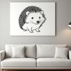 Free SVG Hedgehog Design An SVG graphic of a hedgehog animal.