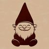 A sitting mythical creature with human-like features, depicted in vector art style.
