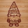 Mythical Being with Gnarled Body A mythical standing creature with a gnarled wooden body, inspired by traditional folkloric depictions.