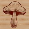 Free Mushroom Graphics Illustrative vector design of a mushroom for various digital and craft uses.