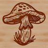 A high-quality vector illustration of a mushroom, ideal for use in various graphic design projects.