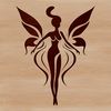 Free Downloadable Fairy SVG Clip Art A colorful illustration of a mythical creature from fairy tale lore.