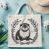 Free Otter Clip Art Vector An illustration of an otter in a natural setting