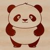 A detailed illustration of a wild animal, a giant panda, depicted in a vector format.