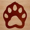 Animal paw print design created as a vector SVG image