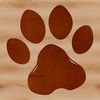 Unique Paw Prints Design A vector illustration of a set of animal paw prints in various sizes and shapes.