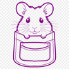 A small, furry rodent with bright eyes and a tiny nose.