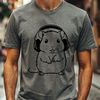 Whimsical Hamster Design A small, furry rodent with a rounded body and long tail, commonly kept as a pet.