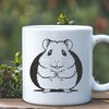 Hamster Illustration for Digital Design A cute cartoon hamster illustration, suitable for vector design projects.