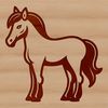 Cute Standing Pet Vector Graphic A cute animal illustration rendered in vector art style as a standalone image.