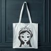 Free Vector Girl in Crown Design An SVG clip art design featuring a girl in a royal dress.