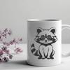 Whimsical Raccoon SVG Vector Graphics Raccoon illustration created as scalable vector graphic (SVG) for use in crafting and design projects.