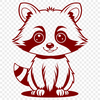 Free Raccoon SVG File Download A digital illustration of a raccoon in vector format, ideal for commercial and personal projects.