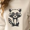 Free Vector Raccoon Graphic Design A vector illustration of a raccoon, suitable for use in various digital designs and crafts.
