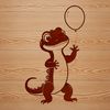 A high-quality digital illustration of a salamander in vector format.