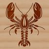 Clawed Sea Creature Illustration A digital illustration of a large, clawed sea creature with a distinctive shell.