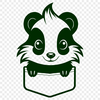 Small Wild Skunk Illustration A small, wild skunk animal illustration in vector format.